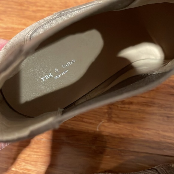 Rag & Bone Aslen Suede Bootie Taupe Size 39 NWOT - Picture 7 of 8